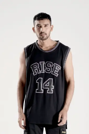 Mens Baseball Jersey (Black)